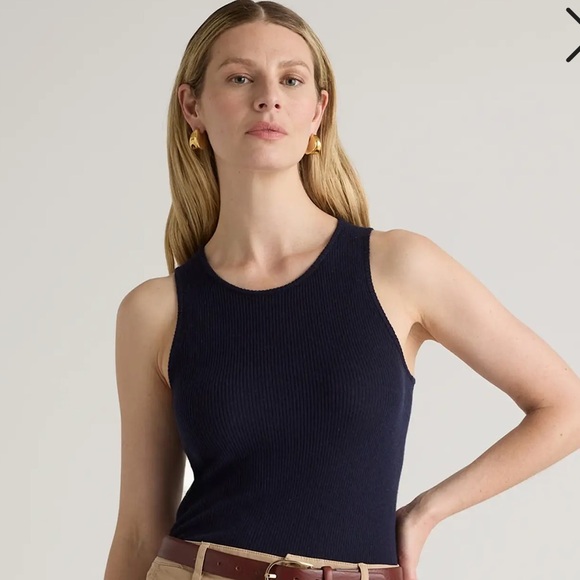 QUINCE Featherweight Cashmere Ribbed Tank Size XS - Picture 4 of 9